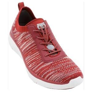 Biza Solar Women's Sneakers Wine Multi Red White Sz 41 EU 10.5 US NIB Felt Upper